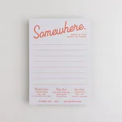 Somewhere, Texas Notepad