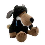 14-inch Black Disguised Wolf Plush