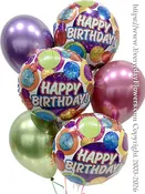 Birthday Glitter Dots Balloon Bouquet