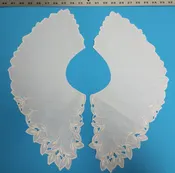 White eyelet embroidered large collar, $12/set
