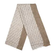 Beige & Brown Loose Thread Muffler