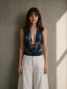 Amber Glow Halter Top