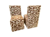 Geometric Slipper Dining Chair with Casters — St Romain Interiors