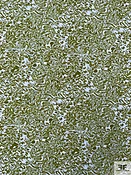 Abstract Swirls Printed Soft Rayon Jersey Knit - Moss Green / Sky Blue
