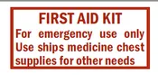S-42 First Aid Kit/Emerg. Use Only