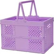 Large Foldable Storage Crate: Lavender