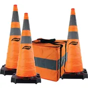 36" H.D. Collapsible Safety Cone 3-Pack - Aervoe LLC