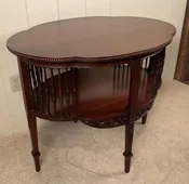 Mahogany Shaped Lamp Table