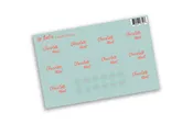 Chocolate Mint Lip Balm Labels & Lid Stickers