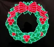 10.5′ ILLUMINATED WREATH PHOTO FRAME
