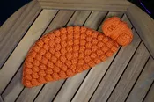 Bobble stitch half circle