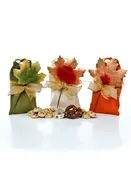 Fall Leaves Burlap Bag