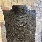 Arc Necklace with Graduated Stones — A Pied Shoe Boutique