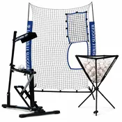 Louisville Slugger Black Flame Bundle — Machine, Screen & Ball Caddy