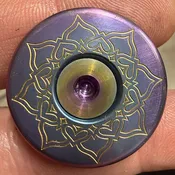 Aura Lotus, Titanium Stem Cap — Blaze Bicycles