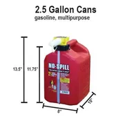 No-Spill 2.5 Gallon Gas Can (1405)