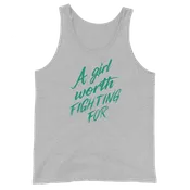 A Girl Worth Fighting For Unisex Tank Top | Patreon Exclusive