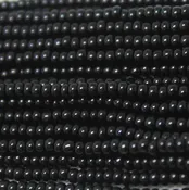 10/0 Czech Seed Bead Opaque Black
