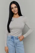 Amy Baby Rib Top - Natural Heather