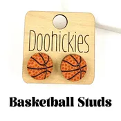 Basketball Stud Earrings