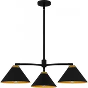 Alscott 3-Light Matte Black Chandelier
