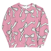 Adult White Bow Sweatshirt