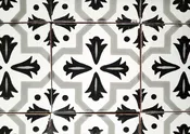 AL 232 Black & White Talavera Tile