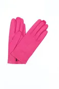 1002 Classic Kid Leather Gloves Silk Lined Fuchsia