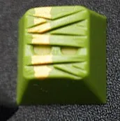Royal Glam Hammer MUMMIE Matcha with Gold Accent Artisan Keycap