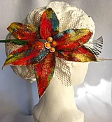 Astarte Hand painted Red Blue Flower Brooch, Hair clip, Corsage — OMEFOREVER women’s fashion accessories