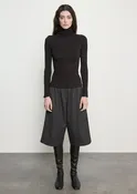 Cashmere Rib Turtleneck | Black