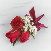 Red Rose Boutonnière by BloomNation™