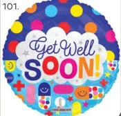 #101 Get Well Soon Balloon — Sweet Pea Designs