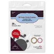 3L 3D Foam Circle Frames Black