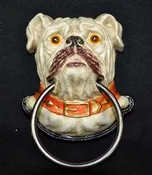 Bulldog Head With Ring