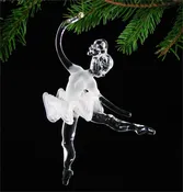 Dancing Ballerina Ornament — Lawrence Family Glass Blowers