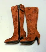 16″ Caramel Brown Suede Boots