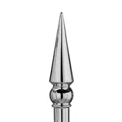 Chrome Round Spear 8in — Alamo Flag Company