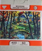 A Cottage in the Woods Large Wooden City Puzzle