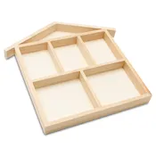 10 x 8 House Sectioned Tray & Shadow Box