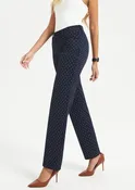 7-Pocket Dress Pant | Straight (Navy White Dot)