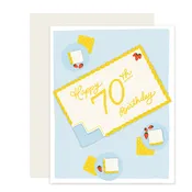 70 Cake Card