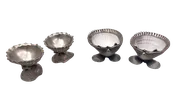 Assorted Nautilus Sterling Silver Set of 4 Shells