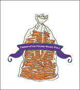25 lb Poly Carrot Bags