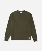 Alex Waffle Henley Neck Top