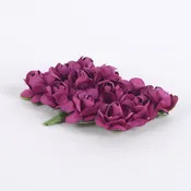 12 Paper Flowers Fuchsia Paper Rose Flowers (12x12)