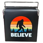 Bigfoot “Believe” Metal Cooler – Fully Functional