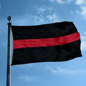 Printed Thin Red Line Flag (3 ft x 5 ft)