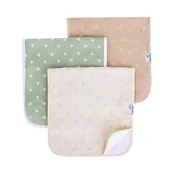 3 Pack Premium Burp Cloths - Santa Fe