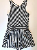 Black and White Striped Romper — b'tween | børn